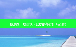 玻尿酸一般价钱（玻尿酸都有什么品牌）