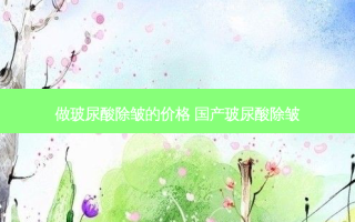 做玻尿酸除皱的价格 国产玻尿酸除皱