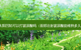 太阳凹陷可以打玻尿酸吗（面部注射玻尿酸能维持多久）