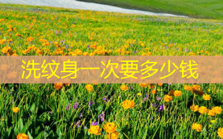 洗纹身一次要多少钱