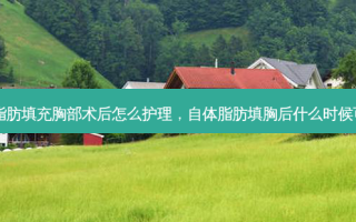 自体脂肪填充胸部术后怎么护理，自体脂肪填胸后什么时候可以捏