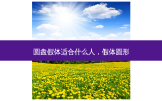 圆盘假体适合什么人，假体圆形