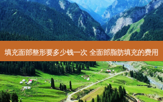 填充面部整形要多少钱一次 全面部脂肪填充的费用