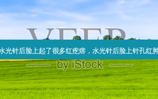 水光针后脸上起了很多红疙瘩，水光针后脸上针孔红肿
