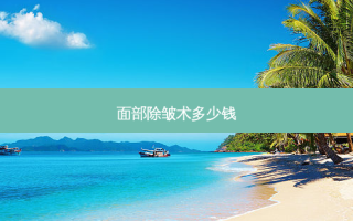 面部除皱术多少钱