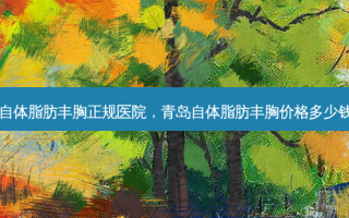 自体脂肪丰胸正规医院，青岛自体脂肪丰胸价格多少钱
