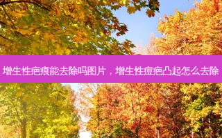 增生性疤痕能去除吗图片，增生性痘疤凸起怎么去除