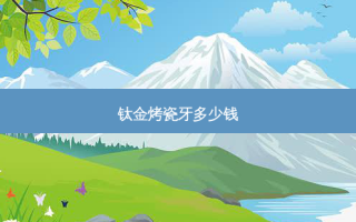 钛金烤瓷牙多少钱