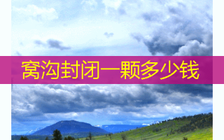 窝沟封闭一颗多少钱