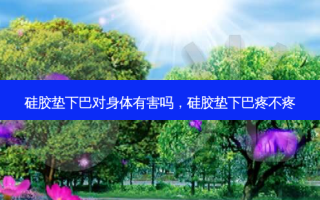 硅胶垫下巴对身体有害吗，硅胶垫下巴疼不疼