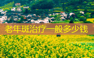 老年斑一般多少钱