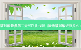 玻尿酸隆鼻第二天可以化妆吗（隆鼻玻尿酸维持多久）