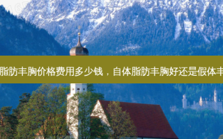 自体脂肪丰胸价格费用多少钱，自体脂肪丰胸好还是假体丰胸好