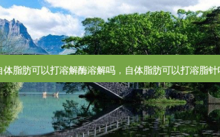 自体脂肪可以打溶解酶溶解吗，自体脂肪可以打溶脂针吗