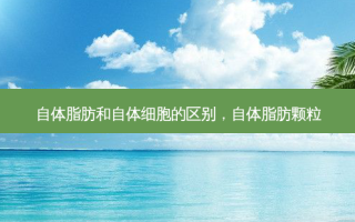 自体脂肪和自体细胞的区别，自体脂肪颗粒