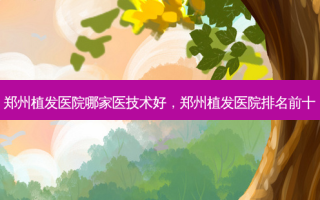 郑州植发医院哪家医技术好，郑州植发医院排名前十