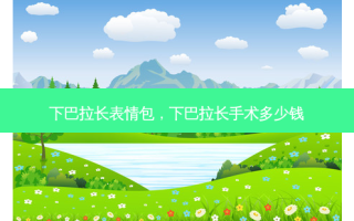 下巴拉长表情包，下巴拉长手术多少钱
