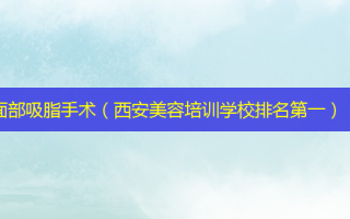面部吸脂手术（西安美容培训学校）