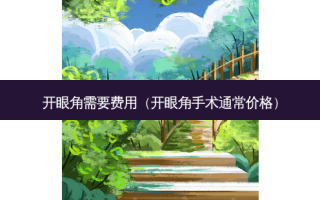 开眼角需要费用（开眼角手术通常价格）