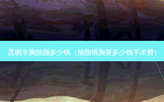 昆明丰胸抽脂多少钱（抽脂填胸要多少钱手术费）