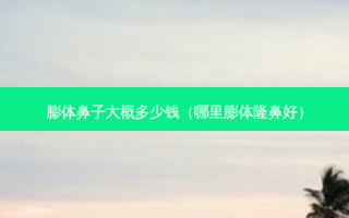 膨体鼻子大概多少钱（哪里膨体隆鼻好）