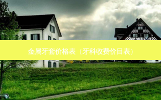 金属牙套价格表（牙科收费价目表）
