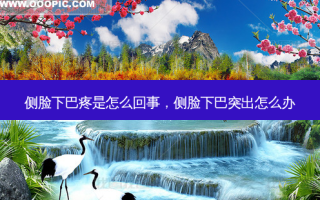 侧脸下巴疼是怎么回事，侧脸下巴突出怎么办