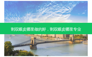 割双眼皮哪里做的好，割双眼皮哪里专业