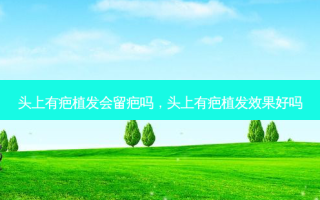 头上有疤植发会留疤吗，头上有疤植发效果好吗