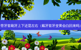 带牙套刷牙上下还是左右（戴牙套牙变黄会白回来吗）