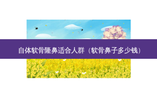 自体软骨隆鼻适合人群（软骨鼻子多少钱）