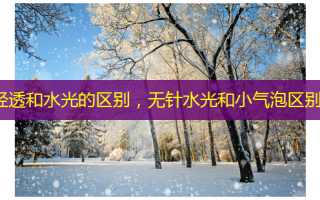 轻透和水光的区别，无针水光和小气泡区别