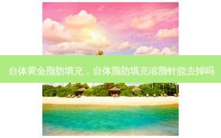 自体黄金脂肪填充，自体脂肪填充溶脂针能去掉吗