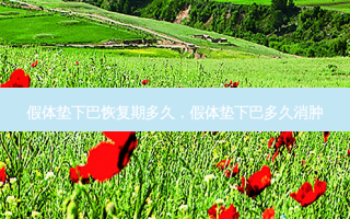 假体垫下巴恢复期多久，假体垫下巴多久消肿