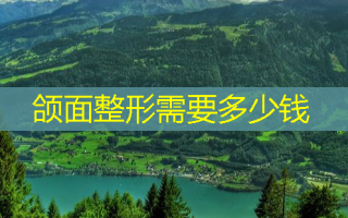 颌面整形需要多少钱