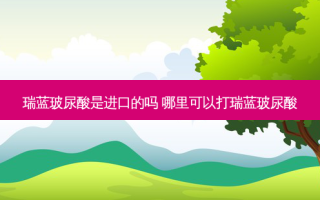 瑞蓝玻尿酸是进口的吗 哪里可以打瑞蓝玻尿酸