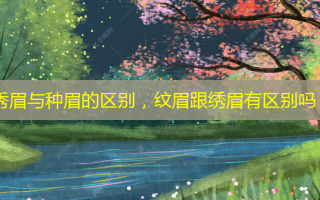 秀眉与种眉的区别，纹眉跟绣眉有区别吗