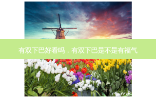 有双下巴好看吗，有双下巴是不是有福气