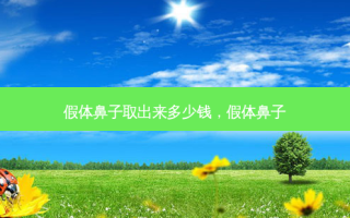 假体鼻子取出来多少钱，假体鼻子