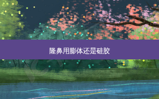 隆鼻用膨体还是硅胶