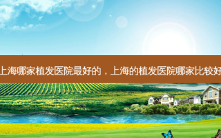 上海哪家植发医院 *** 的，上海的植发医院哪家比较好
