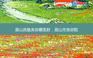 眉山洗脸美容哪里好，眉山市美容院
