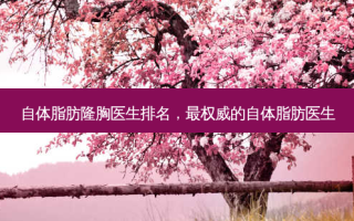 自体脂肪隆胸医生排名， *** 的自体脂肪医生