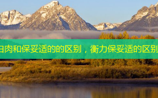 白肉和的的区别，的区别