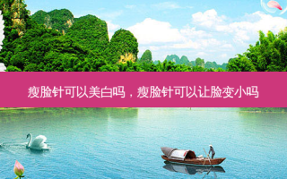 瘦脸针可以美白吗，瘦脸针可以让脸变小吗