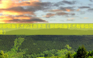 腿部吸脂手术的注意事项（腿部吸脂手术有哪些风险）