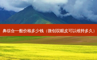 鼻综合一般价格多少钱（微创双眼皮可以维持多久）