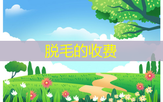脱毛的收费
