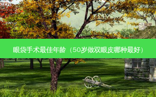 眼袋手术佳年龄（50岁做双眼皮哪种好）