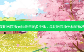 昆明医院激光祛老年斑多少钱，昆明医院激光祛斑价格